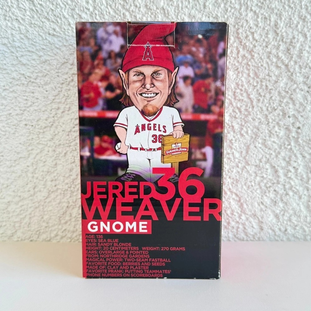 Jered Weaver #36 Los Angeles Angels Gnome SGA 2014 SGA Collectible Figurine New